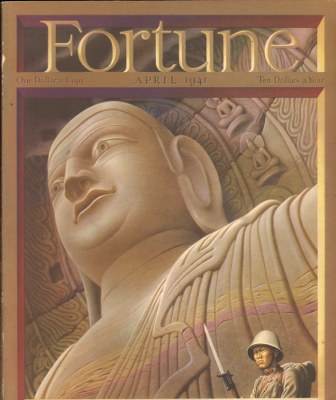4/1/1941 Japanese Soldier & Buddha by Boris Artzybasheff.