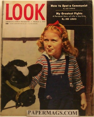 03-04-194 7 Girl & Cow