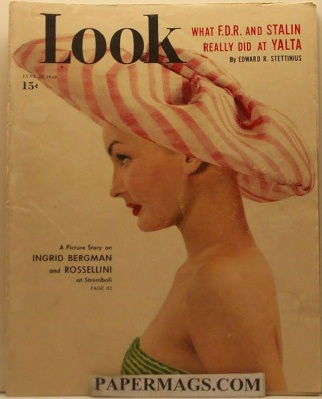 LOOK19490621.jpg 06-21-194 9 Model in Hat. - Image 1