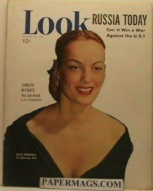08-15-195 0 Faye Emerson cover photo by Stanley Kubrick