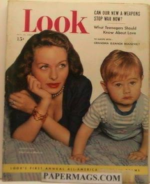 LOOK19501010.jpg 10-10-195 0 Jeanne Crain & Son. - Image 1