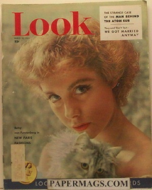 LOOK19530310.jpg 03-10-195 3 Betsy von Furstenberg in New Paris Fashions - Image 1