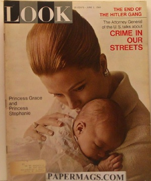 LOOK19650601.jpg 06-01-196 5 Princess Grace and Princess Stephanie. - Image 1