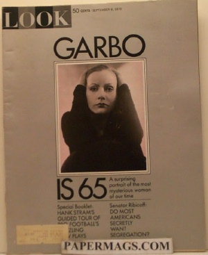 LOOK19700908.jpg 09-08-197 0 Garbo Is 65. - Image 1