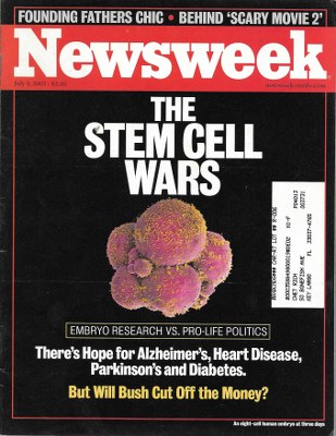 07/09/2001 07/09/200 1 Stem cell wars