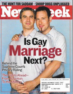 NW030707.jpg 07/07/2003 07/07/200 3 Is gay marriage next - Image 1