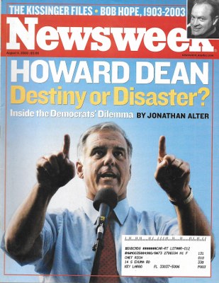 08/11/2003 08/11/200 3 Howard Dean