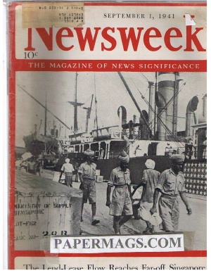 09/01/1941 The leand-lease flow off singapore