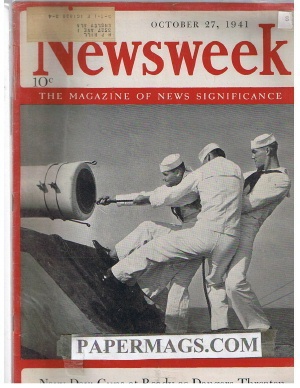 10/27/1941 Navy Guns at Ready