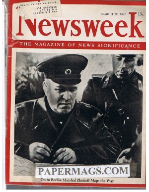03/26/1945 Russian General Zhukoff
