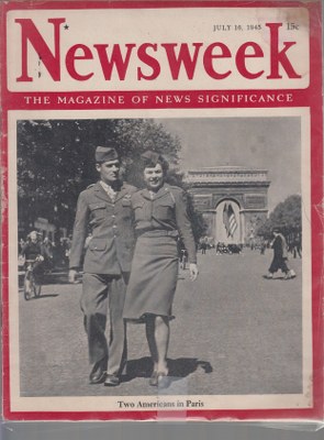 NW450716.jpg 07/16/1945 Two Americans in Paris - Image 1