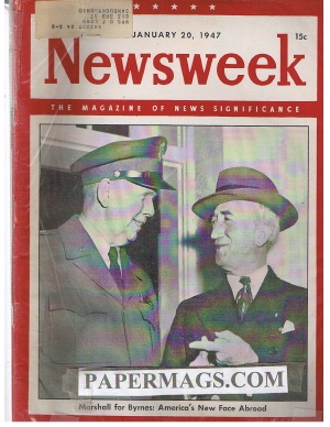 01/20/1947 Marshall for Byrnes