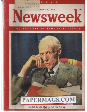 05/26/1947 Sinclair Lewis;Out to jolt the nation