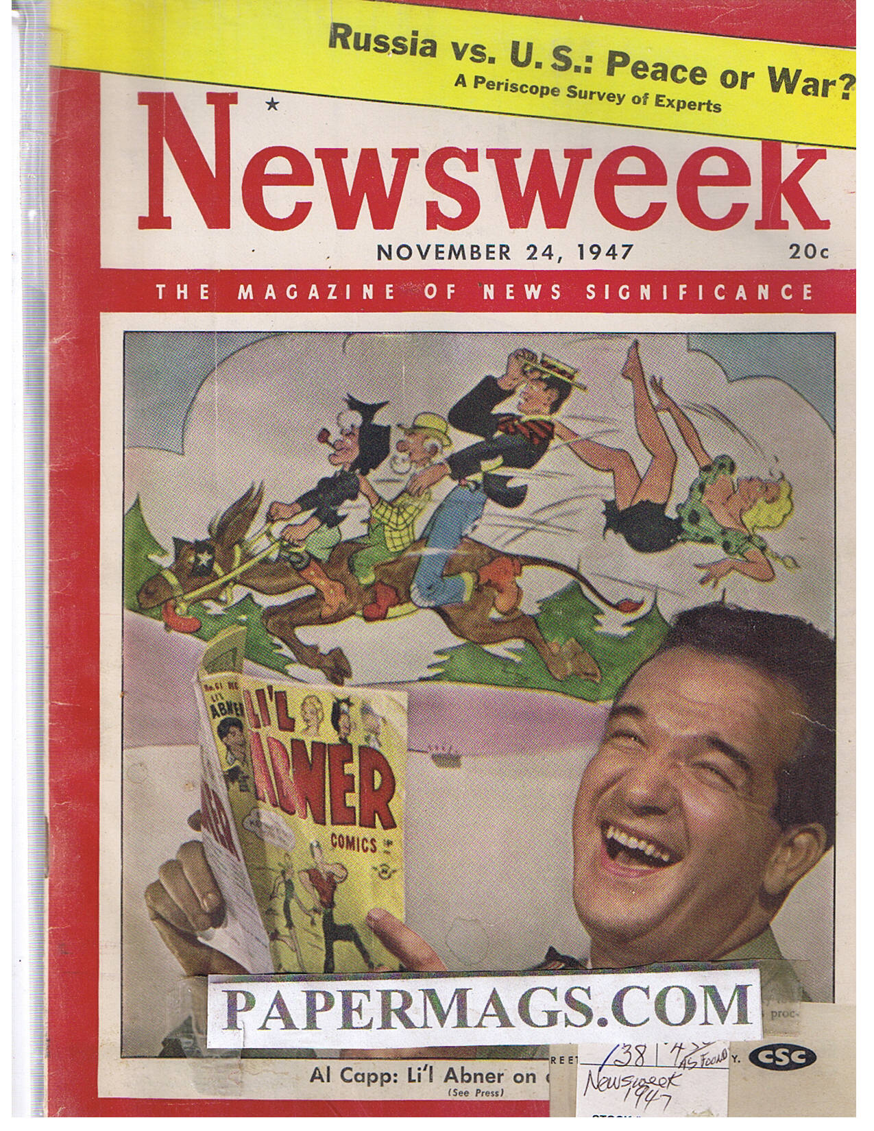 11/24/1947 Lal Capp: Li’l Abner