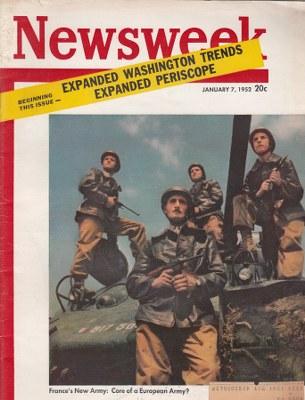01/07/1952 France’s new army: Coreof European Army?