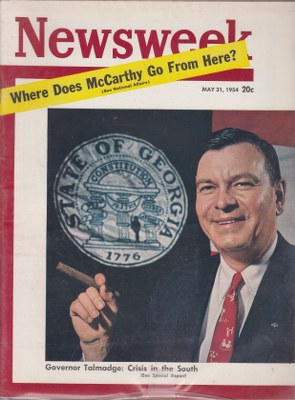 05/31/1954 Governor Talmadge (of Georgia): Crisis in the South