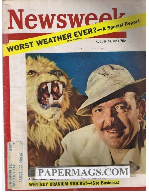 08/29/1955 Author Robert Ruark: A Best Seller Out of the Jungle