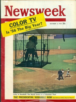 10/03/1955 Color TV: Is 56 The Big Year? (Color in Baseball cover)