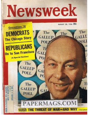 08/20/1956 Pollster George Gallup: His Verdict Comes Before the People