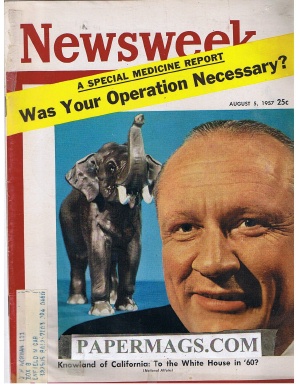 08/05/1957 Knowland of California: White House in 60?