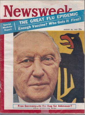 08/26/1957 Free Germany: In the Bag for Adenauer?