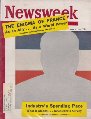 NW580602.jpg 06/02/1958 The Enigma of France - Image 1