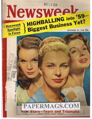 NW580929.jpg 09/29/1958 In Hollywood & Broadway New Stars (Joanne Woodwaqrd, Suzy Parker, Diane Varsi) - Image 1