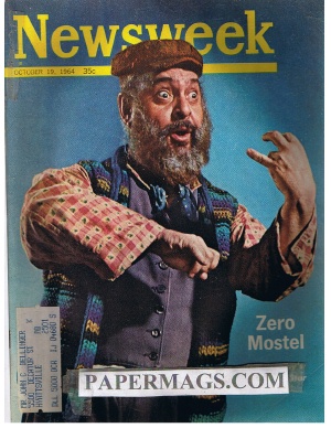 NW641019.jpg 10/19/1964 Zero Mostel Broadways Brightest Star (Fiddler on the Roof) - Image 1
