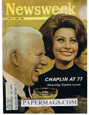 06/06/1966 Charlie Chaplin at 77 Directing Sophia Loren