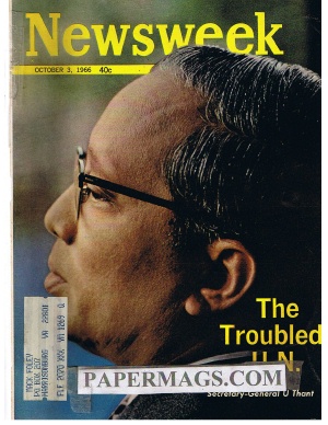 10/03/1966 The Troubled U.N. Secretary-General U Thant