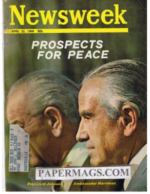 NW680422.jpg 04/22/1968 Prospects for Peace: Johnson & Harriman - Image 1