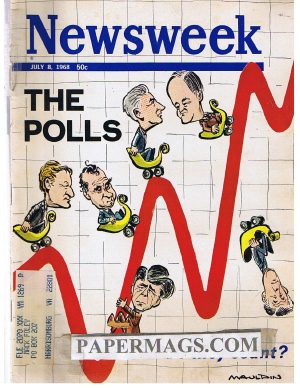 NW680708.jpg 07/08/1968 The Polls: Do They Count? Bill Mauldin cover - Image 1
