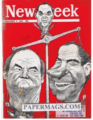 11/04/1968 Nixon & Humphrey cartoon