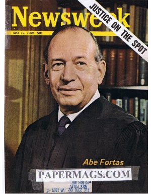 NW690519.jpg 05/19/1969 Justice on the Spot: Abe Fortas - Image 1