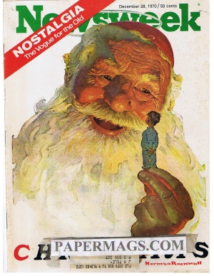 12/28/1970 Nostalgia: Christmas 1927 Saturday Evening Post cover by Norman Rockwell
