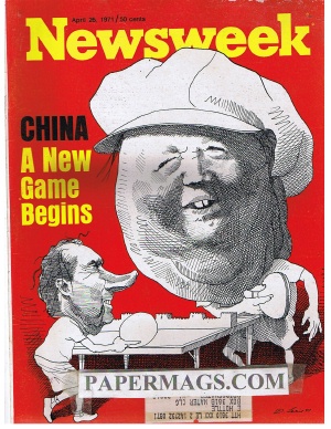 NW710426.jpg 04/26/1971 China: A New Game Begins (Nixon & Mao) - Image 1
