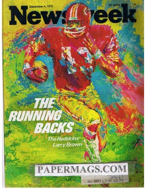 NW721204.jpg 12/04/1972 The Running Backs: Redskins Larry Brown - Image 1