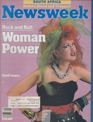 NW850304.jpg 03/04/1985 Rock and Roll Woman Power Cyndi Lauper - Image 1