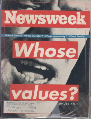 06/08/1992 Whose Values?