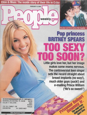 02/14/2000 02/14/200 0 Cover– Britney Spears