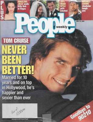 05/22/2000 05/22/200 0 Cover– Tom Cruise