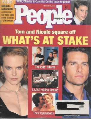 02/26/2001 02/26/200 1 Cover– Tom & Nicole square off
