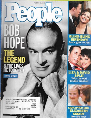 08/11/2003 08/11/200 3 Cover– Bob Hope