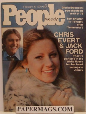 02/16/1976 02/16/197 6 Chris Evert & Jack ford