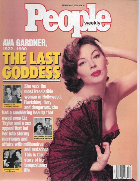 2/12/1990 -The last Goddess Ava Gardner