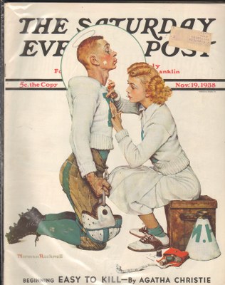 11/19/1938 8 Rockwell, Norman — “Letter Sweater” (boy & girl)