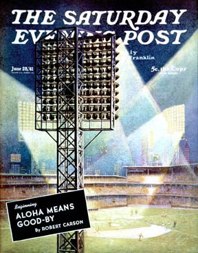 6/28/194 1 Hilton, Roy --- Baseball Stadium at Night