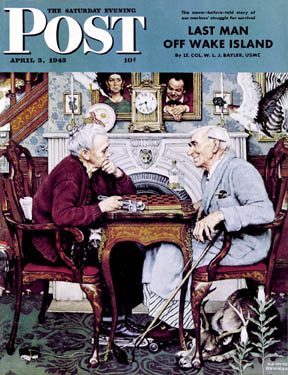 SEP430403.jpg 4/3/194 3 Rockwell, Norman --- "April Fool, 1943" - Image 1