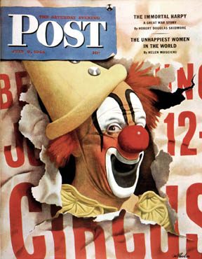 7/8/194 4 Atherton, John --- Circus Clown and Poster