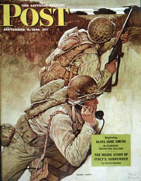9/9/194 4 Schaeffer, Mead --- Signal Corpsmen During Battle